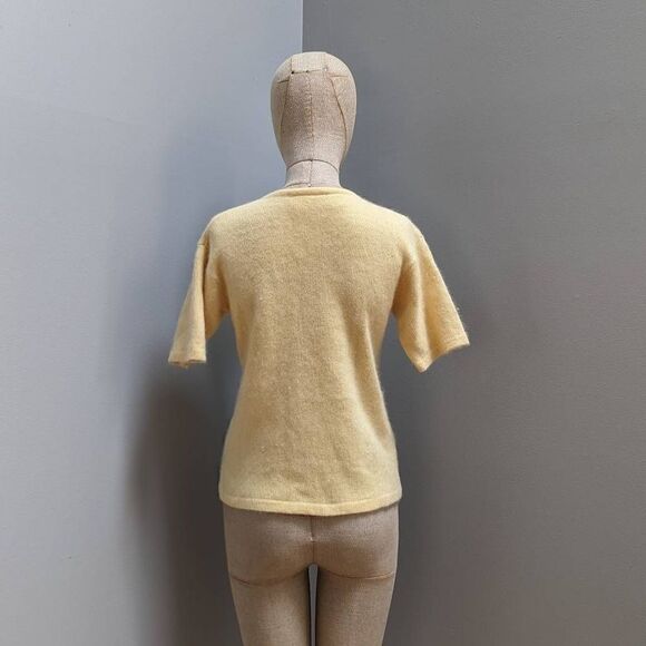 Rafaella Vintage Angora Lambswool Blend Buttercream Sweater - Picture 2 of 9